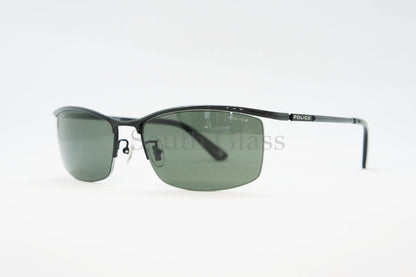 POLICE 偏光 サングラス SPLG38J COL.0530P 59サイズ スクエア ナイロール ポリス 正規品