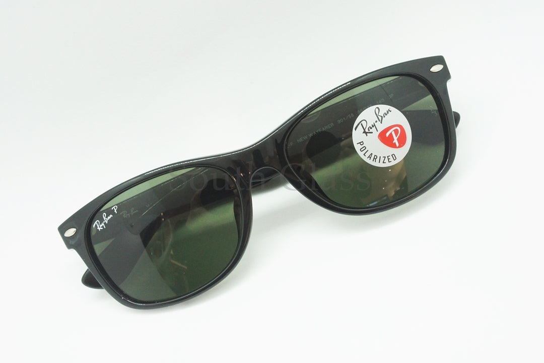 Ray-Ban 偏光 サングラス RB2132-F 901/58 55サイズ NEW WAYFARER ウェリントン レイバン 正規品