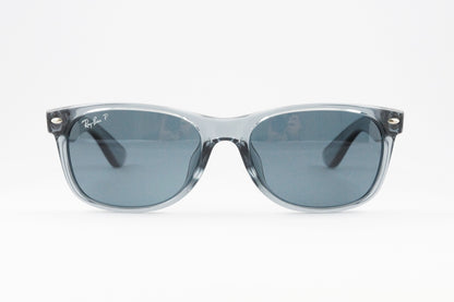 Ray-Ban 偏光サングラス クリア RB2132-F 6450/3R 55サイズ NEW WAYFARER ウェリントン ニューウェイファーラー レイバン 正規品