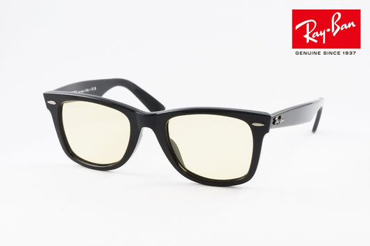 【純正ライトカラー】Ray-Ban サングラス RB2140-F 901/R6 52サイズ Wayfarer ウェリントン レイバン 正規品 イエロー