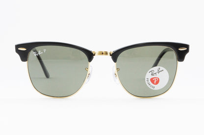 Ray-Ban 偏光 サングラス RB3016 901/58 51サイズ CLUBMASTER クラシック サーモント ブロー レイバン 正規品