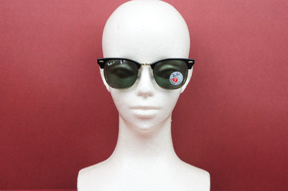 Ray-Ban 偏光 サングラス RB3016 901/58 51サイズ CLUBMASTER クラシック サーモント ブロー レイバン 正規品