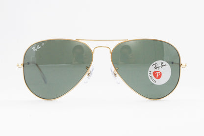 Ray-Ban 偏光 サングラス RB3025 001/58 58サイズ AVIATOR ティアドロップ アビエーター レイバン 正規品