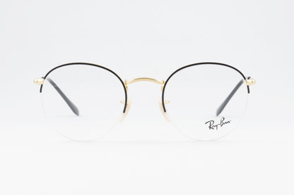 Ray-Ban メガネ RX3947V 2946 ハーフリム ボストン クラシカル 半リム ナイロール 丸メガネ RB3947V レイバン 正規品