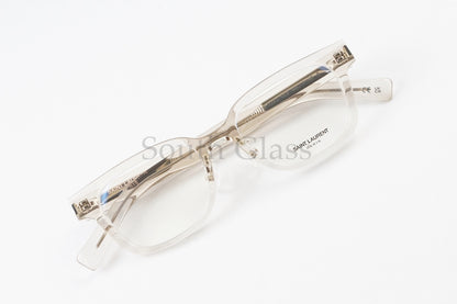SAINT LAURENT クリア メガネ SL723/J 003 スクエア メンズ レディース アジアンフィット サンローラン 正規品
