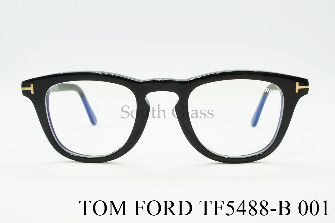 【木村拓哉さん着用】TOM FORD ブルーライトカット メガネ TF5488-B 001 ウェリントン PC 伊達眼鏡 おしゃれ アジアンフィット トムフォード