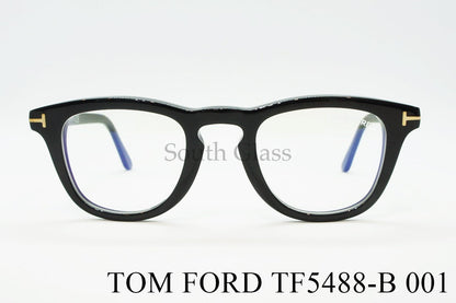 【木村拓哉さん着用】TOM FORD ブルーライトカット メガネ TF5488-B 001 ウェリントン PC 伊達眼鏡 おしゃれ アジアンフィット トムフォード