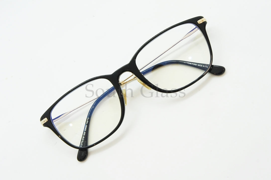 TOM FORD ブルーライトカット TF5715-D-B 005 スクエアメンズ レディース 眼鏡 おしゃれ アジアンフィット メガネ トムフォード