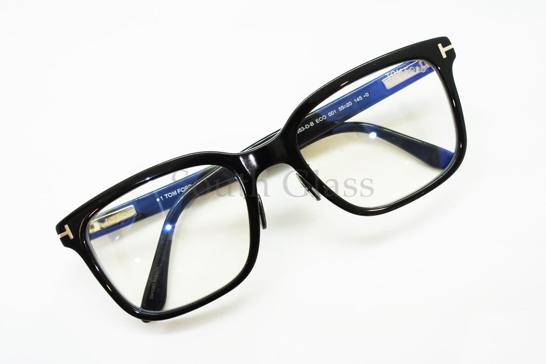 TOM FORD ブルーライトカット TF5853-D-B ECO 001 スクエア メンズ レディース 眼鏡 アジアンフィット メガネフレーム トムフォード