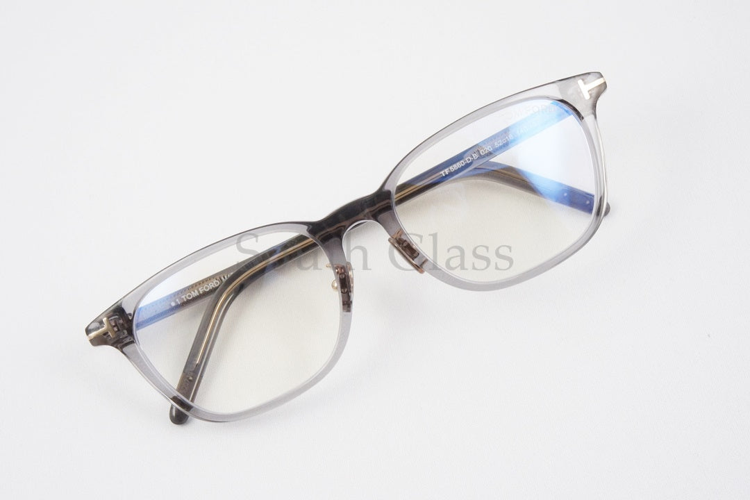 Tom Ford  TF5860-D-B クリア TOM FORD トムフォード メガネ TF5860-D-B 020 52サイズ (在庫