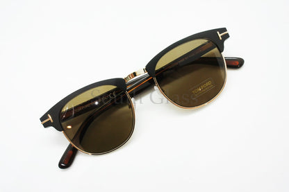 【今市隆二さん着用】TOM FORD サングラス TF623 02J Laurent-02 サーモント ブラウン フレーム ブロー ボスリントン トムフォード