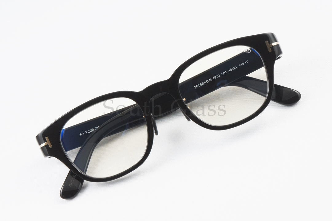 TOM FORD メガネ TF5861-D-B ECO 001 日本限定 ウェリントン メンズ レディース おしゃれ アジアンフィット トムフォード