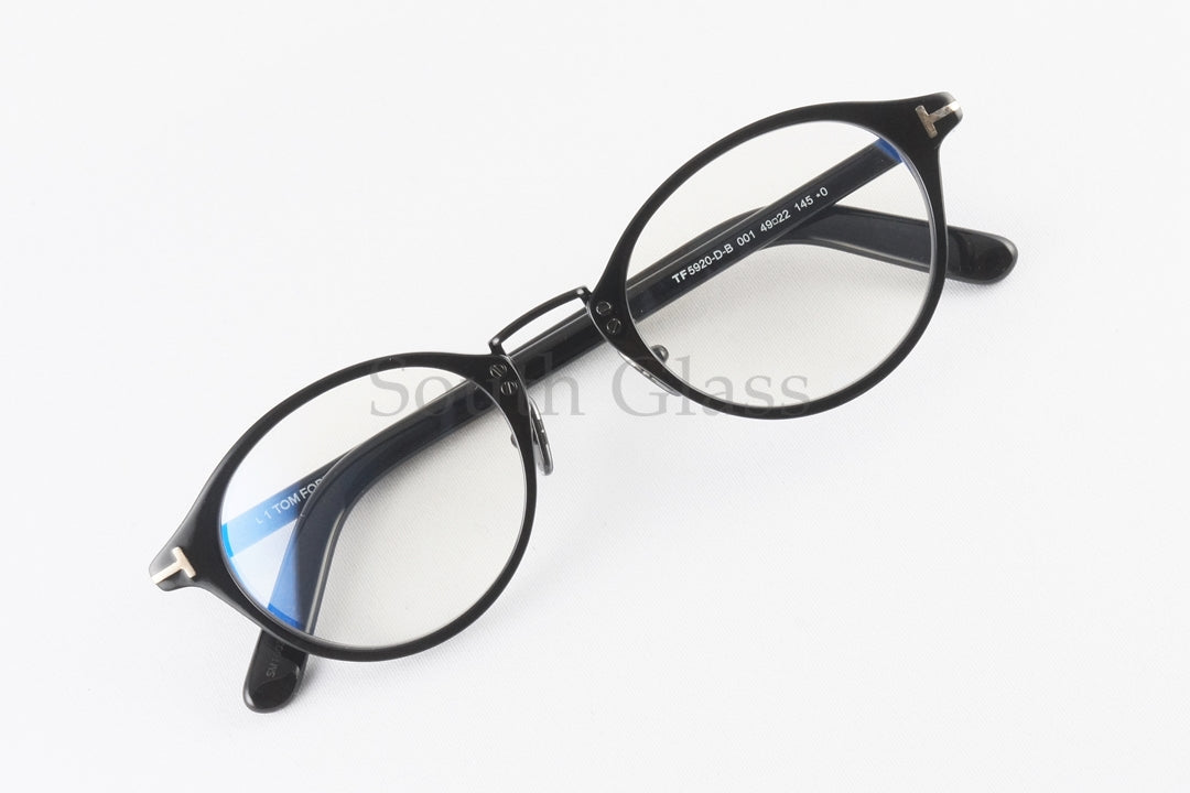 TOM FORD ブルーライトカット TF5920-D-B 001 日本限定 オーバル コンビネーション メンズ レディース メガネ アジアンフィット トムフォード