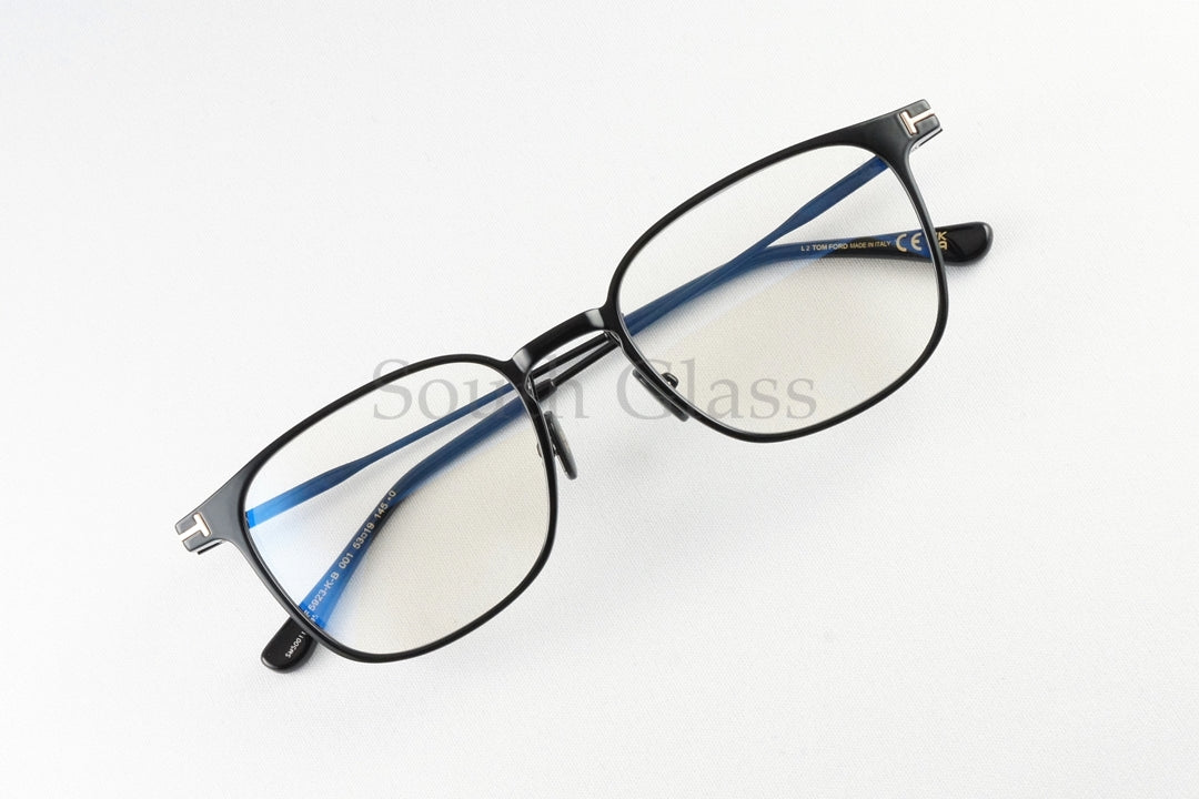 TOM FORD ブルーライトカット TF5923-K-B 001 ウェリントン メンズ レディース アジアンフィット メガネ トムフォード