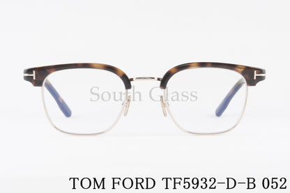 TOM FORD ブルーライトカット TF5932-D-B 052 日本限定 サーモント ブロー ウェリントン コンビネーション クラシカル メンズ レディース メガネ トムフォード