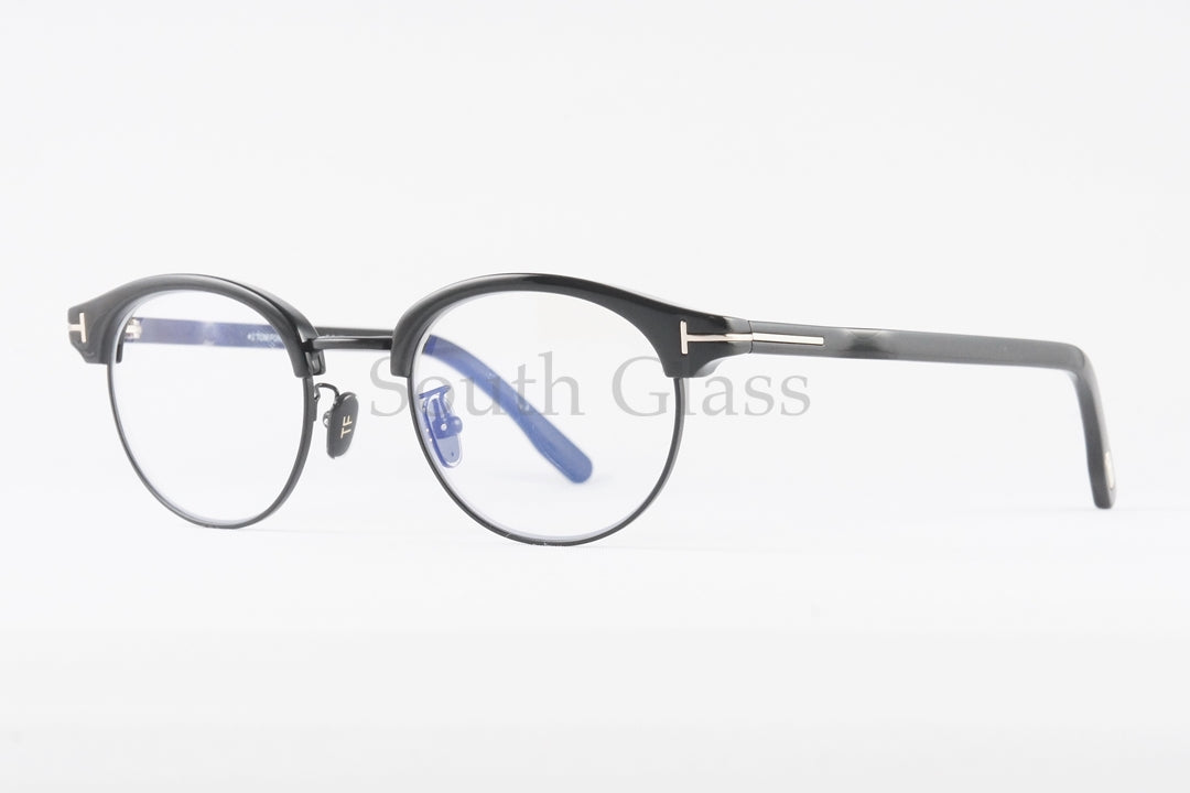 TOM FORD ブルーライトカット TF5933-D-B 001 日本限定 サーモント ブロー オーバル コンビネーション クラシカル メンズ レディース メガネ トムフォード