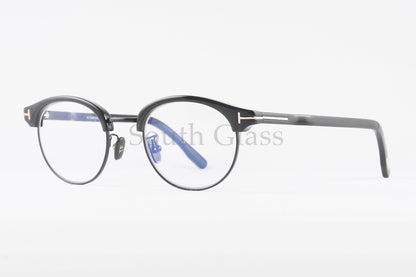 TOM FORD ブルーライトカット TF5933-D-B 001 日本限定 サーモント ブロー オーバル コンビネーション クラシカル メンズ レディース メガネ トムフォード