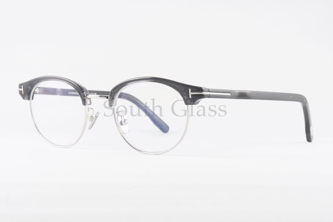 TOM FORD ブルーライトカット TF5933-D-B 020 日本限定 サーモント ブロー オーバル クリア コンビネーション クラシカル メンズ レディース メガネ トムフォード