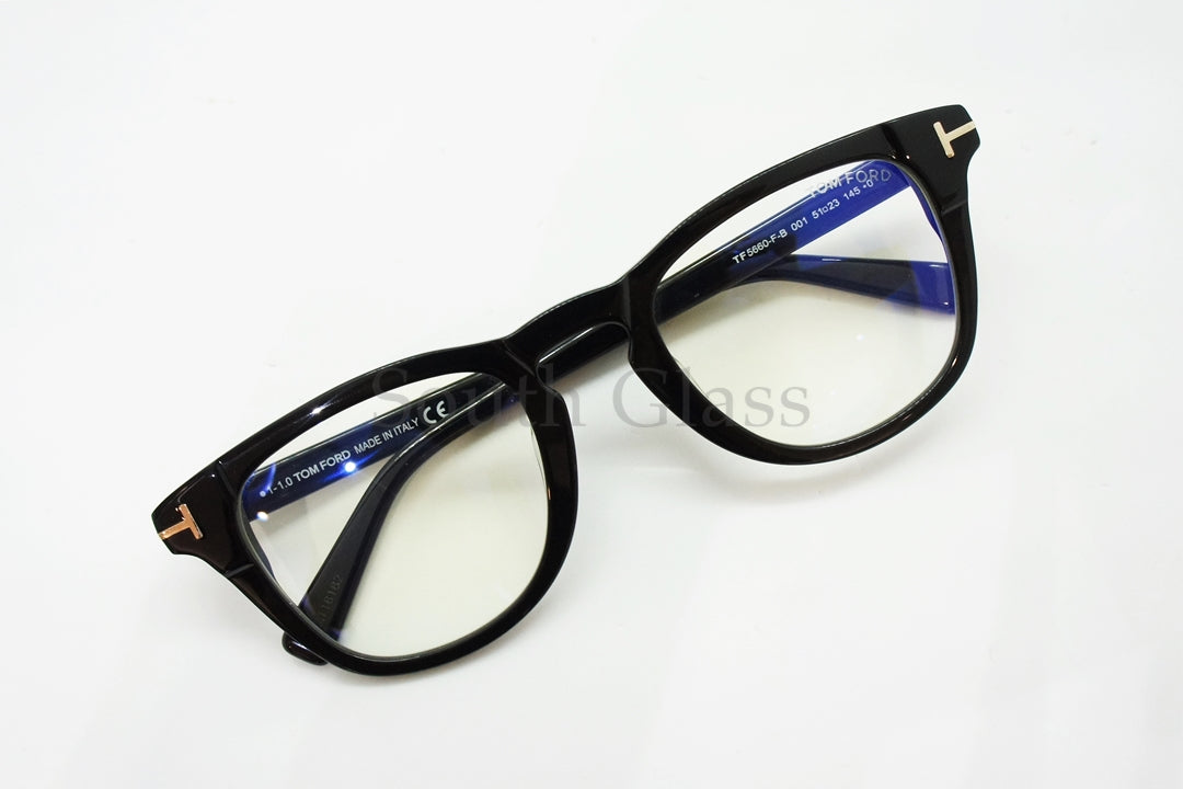 TOM FORD ブルーライトカット TF5660-F-B 001 ウェリントン メンズ レディース 眼鏡 おしゃれ アジアンフィット メガネ トムフォード