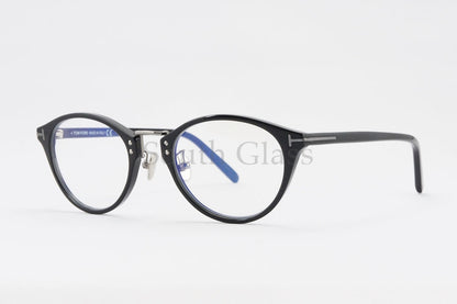 TOM FORD ブルーライトカット TF5728-D-B-N 001 ボスリントン ウェリントン ボストン メンズ レディース 眼鏡 アジアンフィット メガネフレーム コンビネーション トムフォード