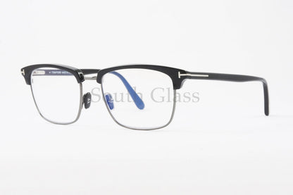 TOM FORD ブルーライトカット TF5801‐B 001 メタル サーモントブロー スクエア 眼鏡 おしゃれ アジアンフィット トムフォード 正規品