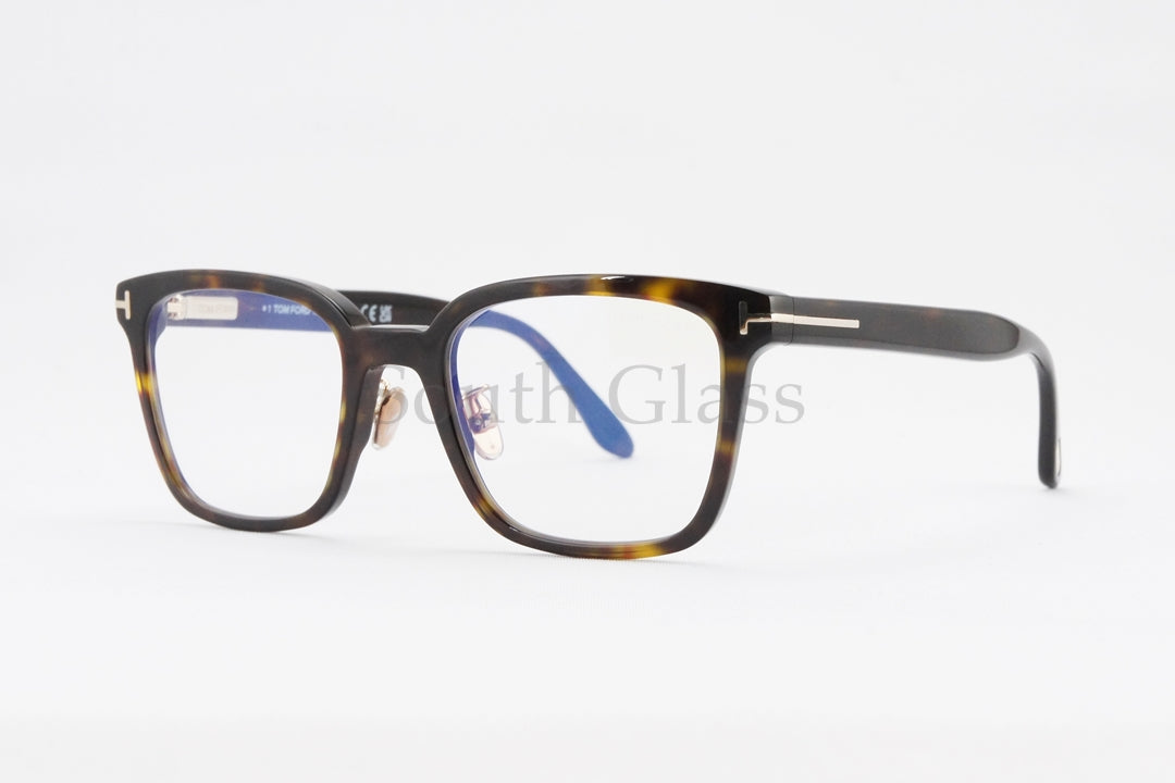 TOM FORD ブルーライトカット TF5859-D-B ECO 052 スクエア メンズ レディース 眼鏡 アジアンフィット メガネフレーム トムフォード