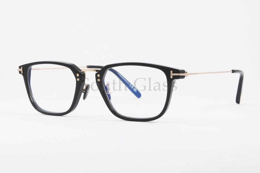 TOM FORD ブルーライトカット TF5862-D-B 001 日本限定 スクエア コンビネーション メンズ レディース 眼鏡 メガネフレーム トムフォード