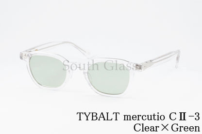 TYBALT クリア サングラス mercutio C2-3 Clear×Green メルキューティオ ウェリントン ティバルト 正規品