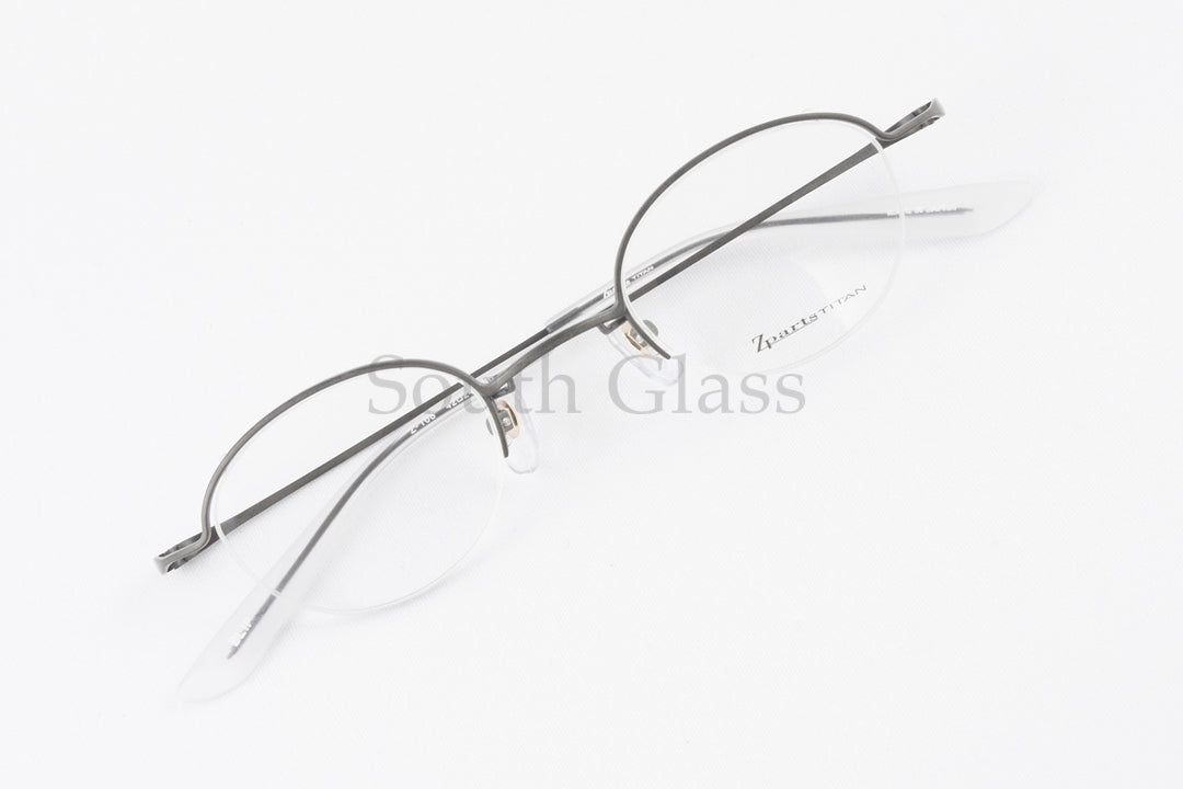 Zparts メガネ Z-108 Col.BLIP オーバル ハーフリム ナイロール 半リム 眼鏡 おしゃれ ブランド ジーパーツ 正規品