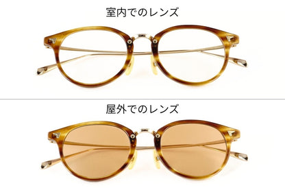 BJ CLASSIC 調光 サングラス SUNSHIFT IK-C02 C-16-1 ボストン サンシフト コンビ 石田一帆 セルロイド チタン クラシカル BJクラシック 鯖江 日本製 正規品