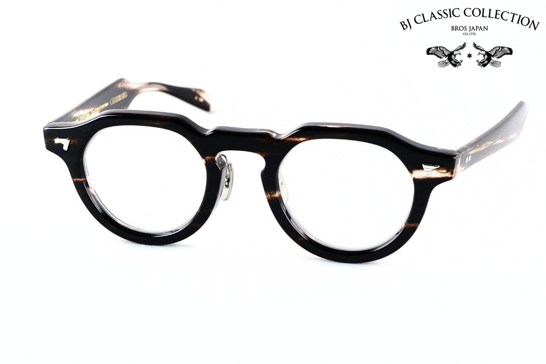 BJ CLASSIC メガネ CE-578MP FLAT C-30 クラウンパント セルロイド チタン フレンチ ヴィンテージ クラシカル BJクラシック 鯖江 日本製 正規品