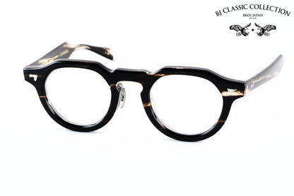 BJ CLASSIC メガネ CE-578MP FLAT C-30 クラウンパント セルロイド チタン フレンチ ヴィンテージ クラシカル BJクラシック 鯖江 日本製 正規品