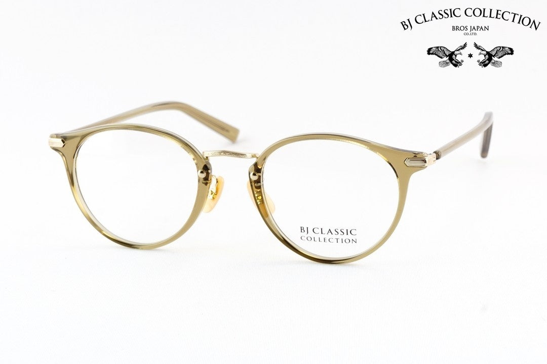 BJ CLASSIC クリア メガネ COM-301PT C-119-1 ボストン コンビネーション BJクラシック 鯖江 日本製 正規品