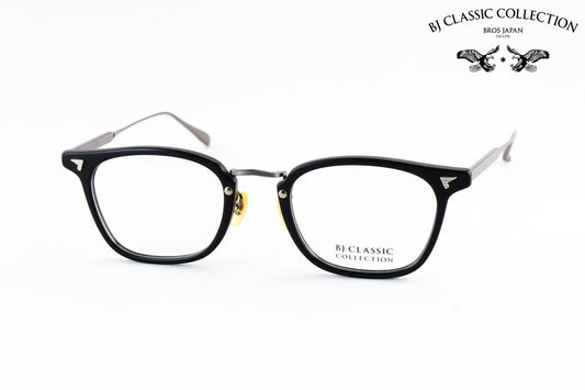【知念侑李さん着用】BJ CLASSIC メガネ COM-554GT C-1M-15 ウェリントン チタン クラシカル ヴィンテージ BJクラシック 鯖江 日本製 正規品