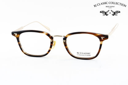 【朝倉未来さん着用モデル】BJ CLASSIC メガネ COM-554GT C-30-1 ウェリントン コンビ BJクラシック 鯖江 日本製 正規品