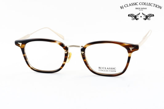 【朝倉未来さん着用モデル】BJ CLASSIC メガネ COM-554GT C-30-1 ウェリントン コンビ BJクラシック 鯖江 日本製 正規品