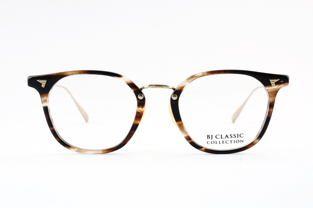 【松村北斗さん着用】BJ CLASSIC メガネ COM-563NT C-30-1 ウェリントン コンビ セルロイド チタン クラシカル BJクラシック 鯖江 日本製 正規品