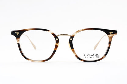 【松村北斗さん着用】BJ CLASSIC メガネ COM-563NT C-30-1 ウェリントン コンビ セルロイド チタン クラシカル BJクラシック 鯖江 日本製 正規品