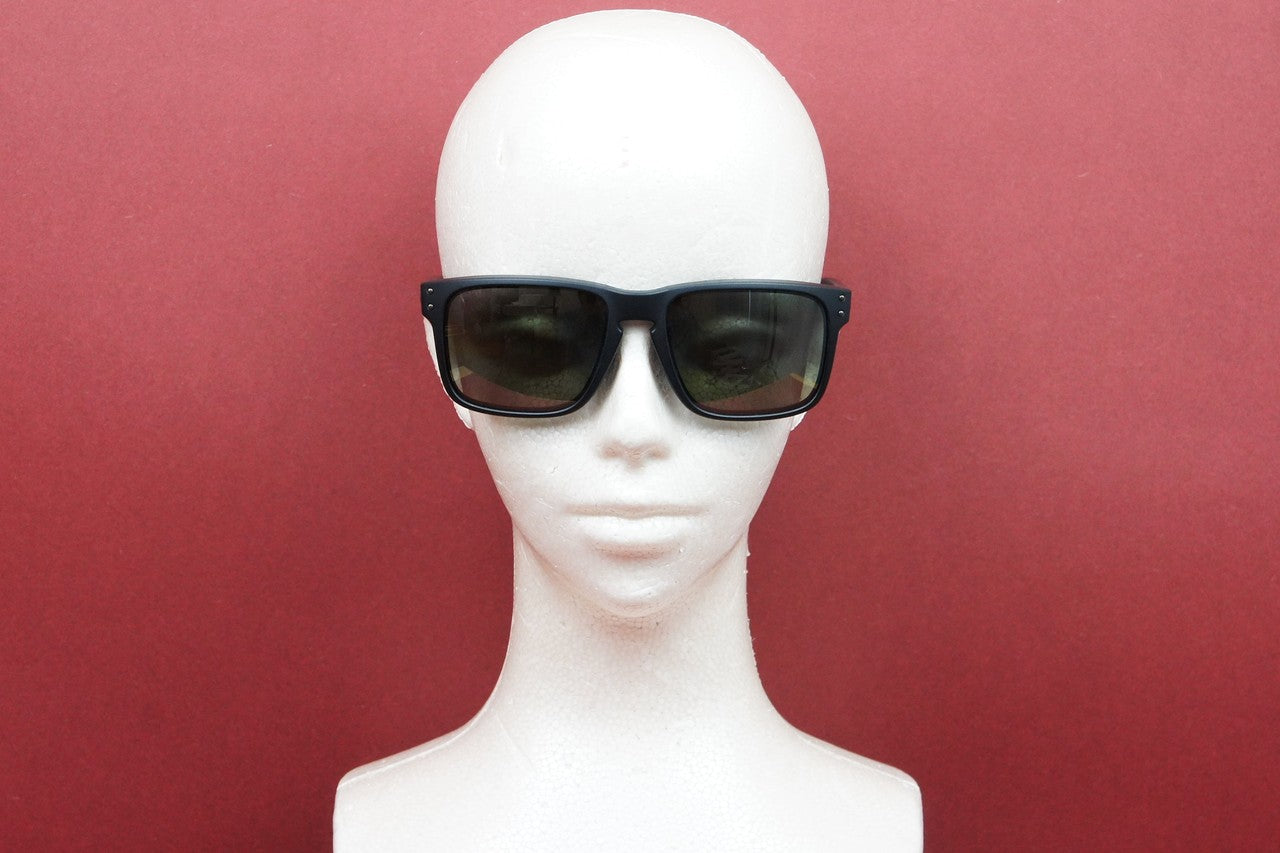 OAKLEY 偏光 サングラス HOLBROOK OO9244-2556 ウェリントン アジアンフィット ホルブルック マットブラック プリズムブラック ポラライズド オークリー 正規品
