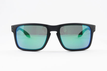OAKLEY サングラス HOLBROOK OO9244-2956 ウェリントン アジアンフィットモデル ホルブルック マットブラック プリズムジェイド オークリー 正規品