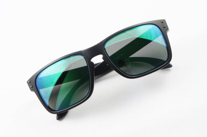 OAKLEY サングラス HOLBROOK OO9244-2956 ウェリントン アジアンフィットモデル ホルブルック マットブラック プリズムジェイド オークリー 正規品