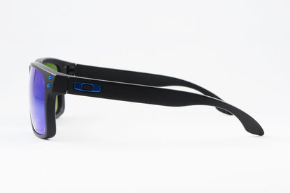 OAKLEY 偏光 サングラス HOLBROOK OO9244-4856 ウェリントン レンズ アジアンフィット ホルブルック マットブラック プリズムサファイア オークリー 正規品