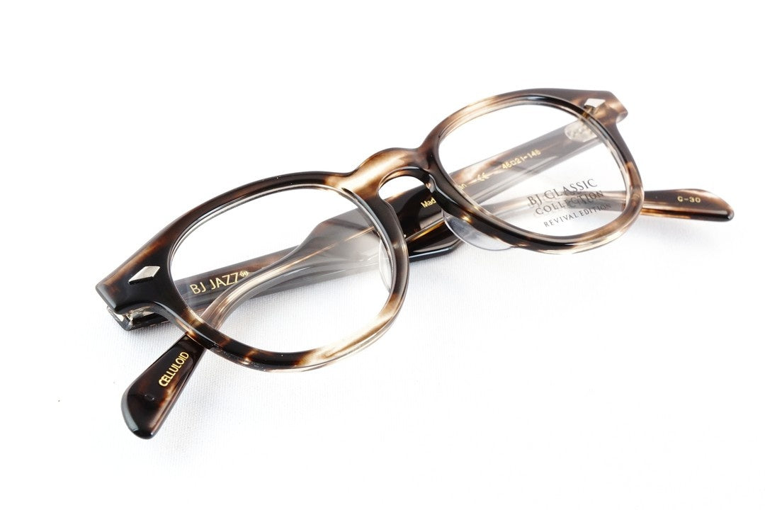 【広瀬アリスさん着用】BJ CLASSIC メガネ JAZZ C-30 44サイズ 46サイズ 48サイズ 51サイズ ウェリントン セルロイド クラシカル BJクラシック 鯖江 日本製 正規品