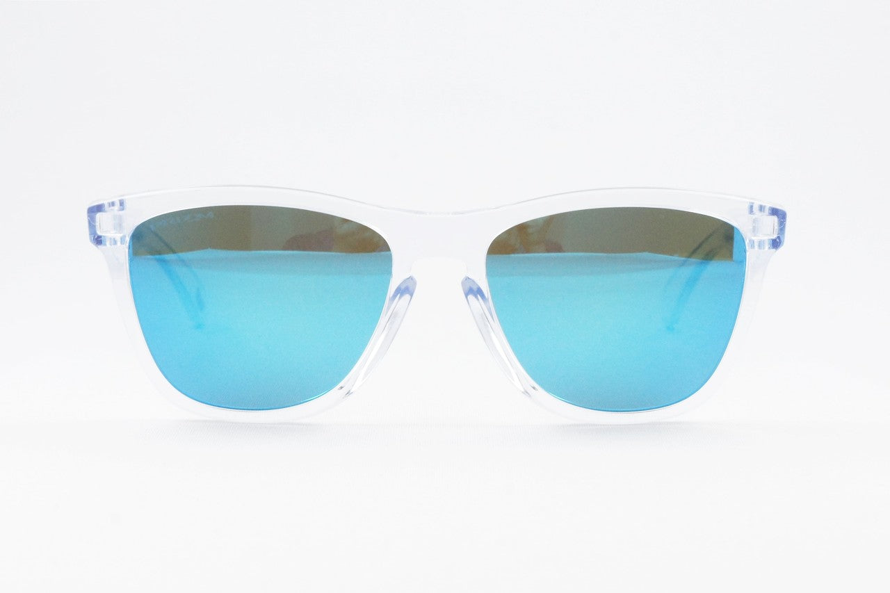 OAKLEY サングラス Frogskins OO9245-A754 ウェリントン クリアフレーム アジアンフィット フロッグスキン ポリッシュドクリア プリズムサファイア オークリー 正規品