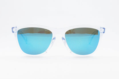 OAKLEY サングラス Frogskins OO9245-A754 ウェリントン クリアフレーム アジアンフィット フロッグスキン ポリッシュドクリア プリズムサファイア オークリー 正規品