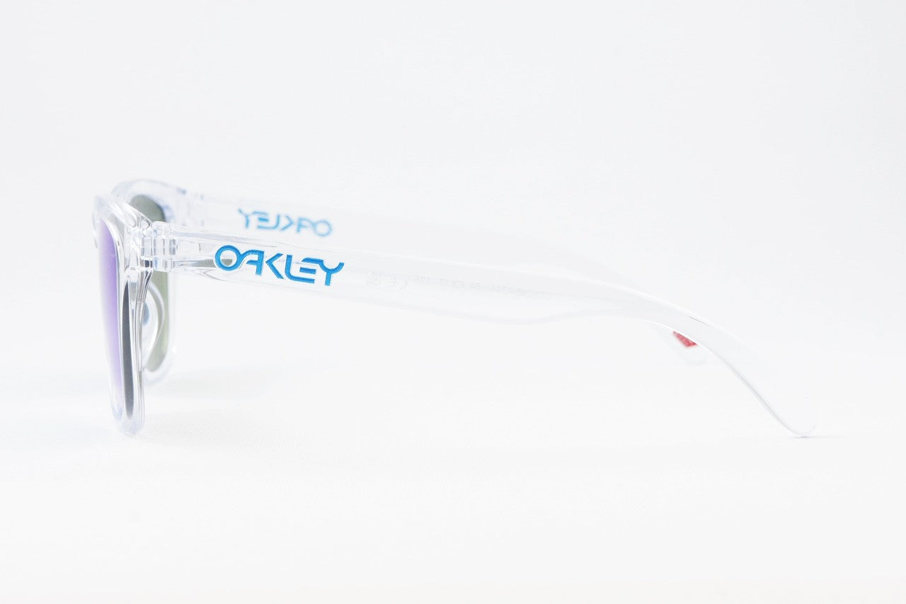 OAKLEY サングラス Frogskins OO9245-A754 ウェリントン クリアフレーム アジアンフィット フロッグスキン ポリッシュドクリア プリズムサファイア オークリー 正規品