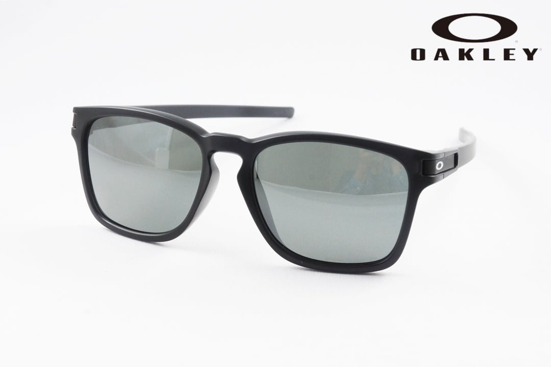 OAKLEY 偏光 サングラス LATCH SQUARE OO9358-1855 ウェリントン アジアンフィット ラッチスクエア マットブラックインク プリズムブラック ポラライズド オークリー 正規品