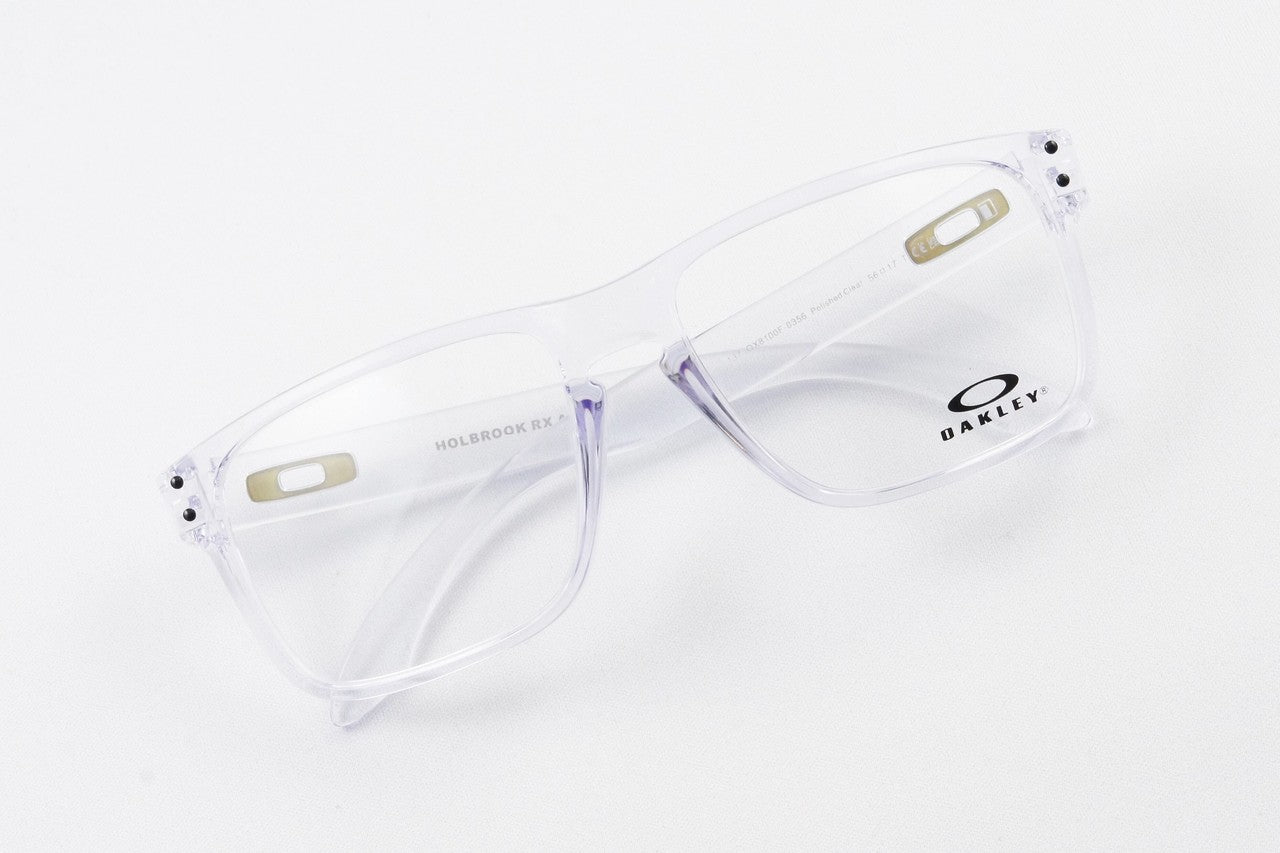 【五十嵐カノアさん着用】OAKLEY メガネ HOLBROOK RX A OX8100F-03 56サイズ 58サイズ ウェリントン ホルブルック クリアフレーム オークリー 正規品