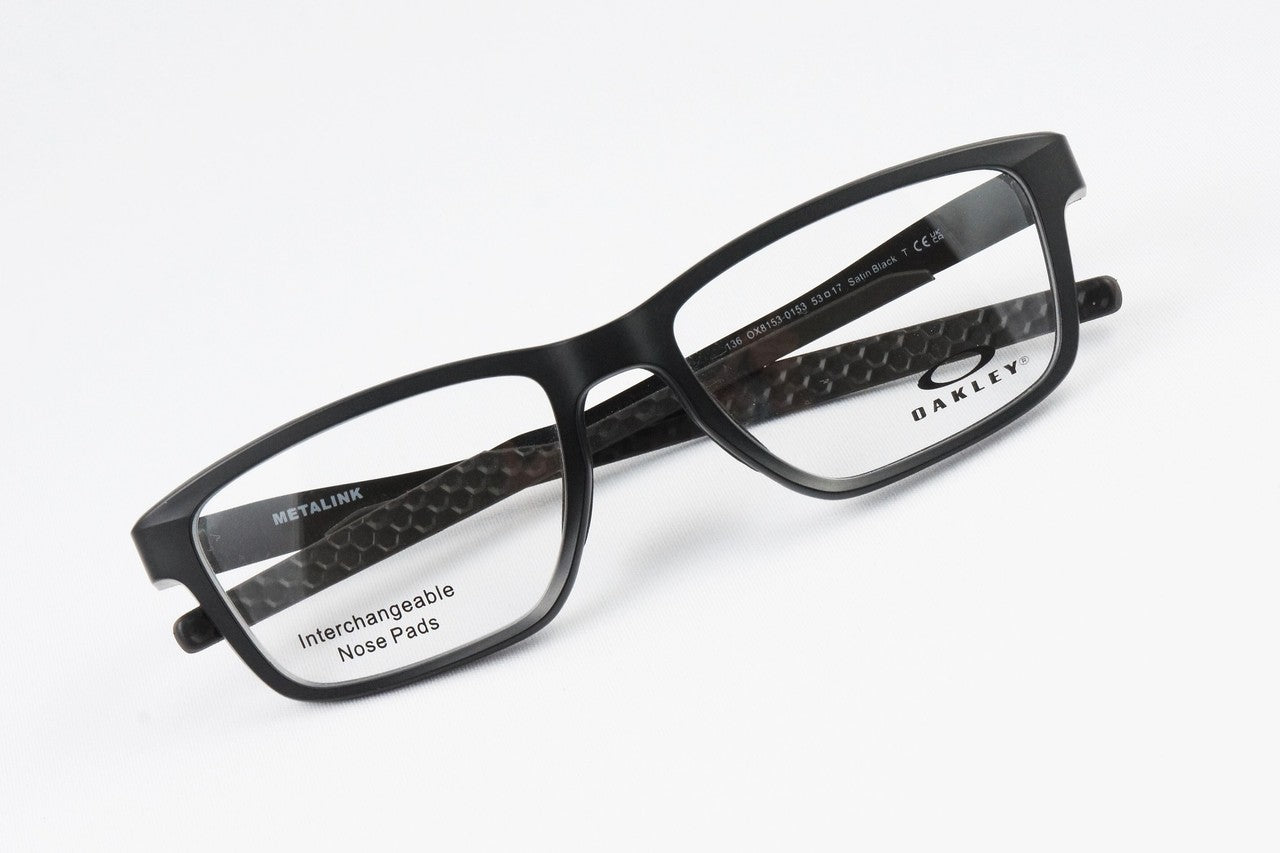 OAKLEY メガネ METALINK OX8153-01 スクエア ハイブリッジフィットモデル オークリー メタリンク 正規品