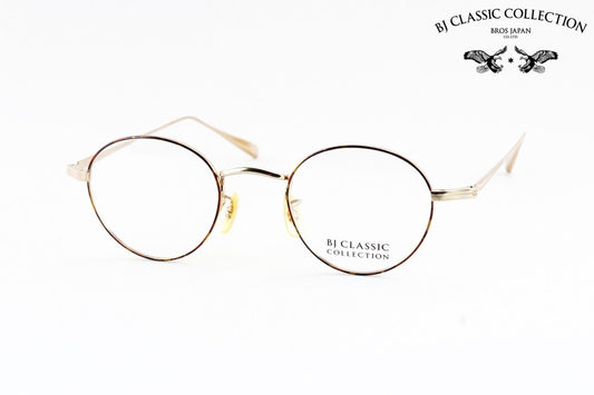 BJ CLASSIC メガネ PREM-114B S NT C-1-2F ボストン 七宝リム チタン クラシカル セル巻き BJクラシック 鯖江 日本製 正規品